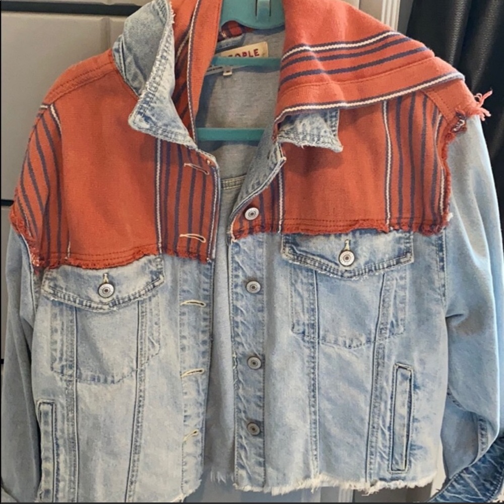 SOLD: Free people denim jacket💖